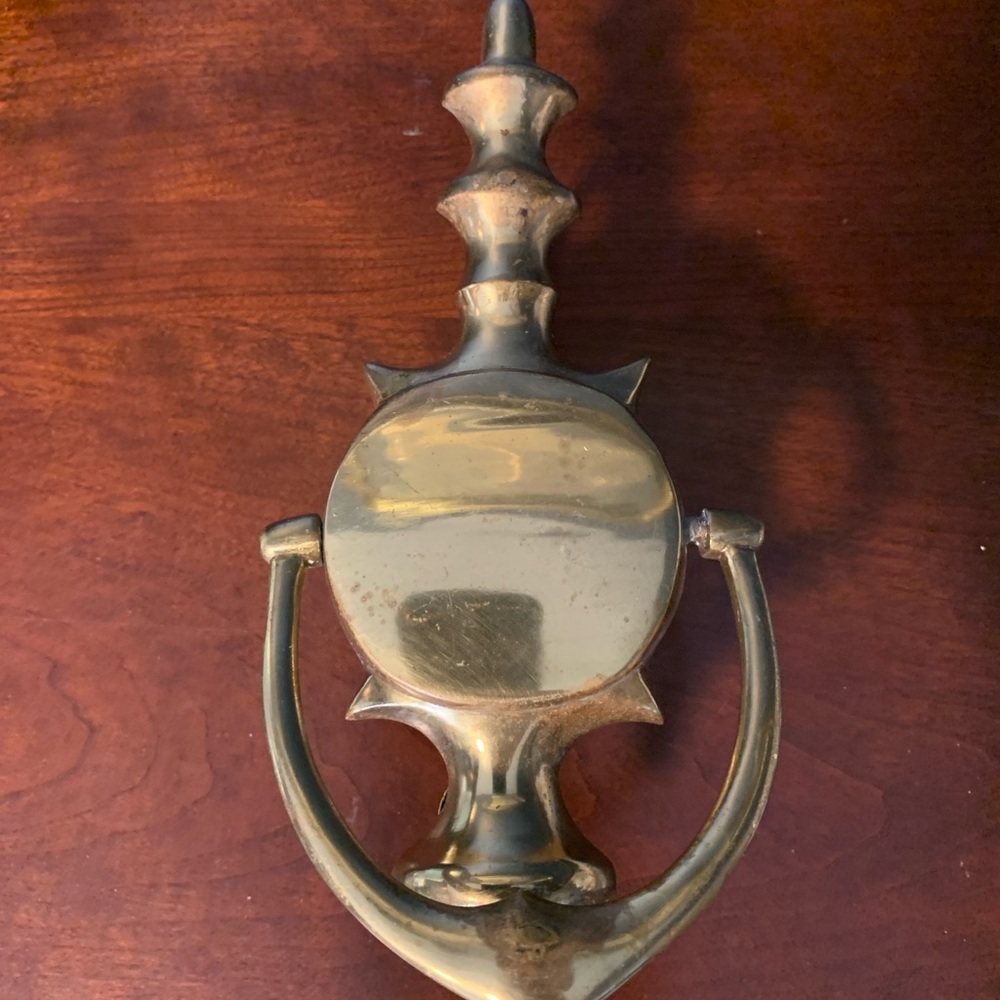 Vintage Brass Door Knocker Architectural Salvage